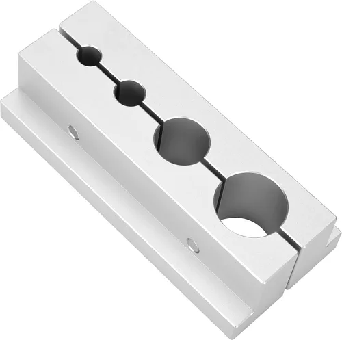 Miniatura 4 de Abrazadera de tornillo de banco Abrazadera de eje para agarre y agarre 2 Amortiguador Reconstrucción en Fox 32 34 36 38 40, plata