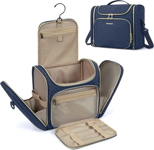 Miniatura 9 de BAGSMART - Estuche de viaje para artículos de aseo personal para mujeres, neceser impermeable para cosméticos y maquillaje, organizador de viaje