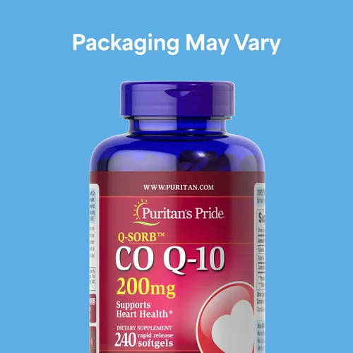 Miniatura 3 de Puritan's Pride Coenzima CoQ10 200 mg, suplemento dietético para la salud del corazón, presión arterial, salud oral de las encías y apoyo saludable
