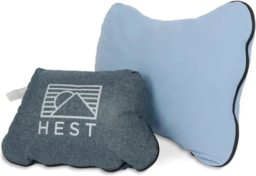 Miniatura 10 de HEST Almohada de campamento (pequeña), espuma viscoelástica resistente a la temperatura, esencial para camping, mochileros y aventuras al aire