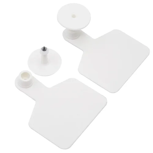 Miniatura 7 de Etiquetas de oído en blanco de plástico para ganado, etiquetas de identificación de animales para ganado, vacas, cerdos, cerdos, ovejas, cabras