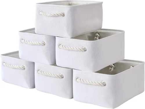 Miniatura 88 de TheWarmHome Contenedores de almacenamiento para estantes, tamaño mediano, 3 unidades, 13.8 pulgadas de largo x 9.8 pulgadas de ancho x 6.7 pulgadas