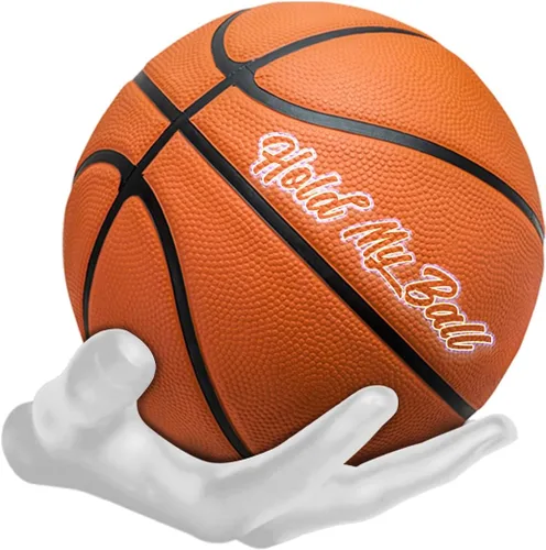 Miniatura 10 de Soporte de pelota montado en pared – Resina premium – Exhibición de baloncesto, fútbol, fútbol americano – Cuelga pelotas de forma segura