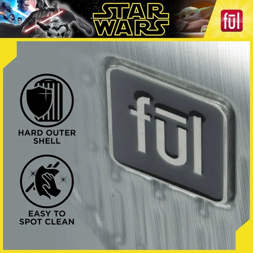 Miniatura 5 de FUL Star Wars Darth Vader - Maleta rígida con ruedas en relieve, plateado, Ful Star Wars Darth Vader - Maleta rígida con ruedas en relieve