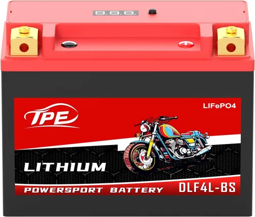 TPE Batería de litio para motocicleta YTX4L-BS 12V 3Ah recargable Powersport Start Stop LiFePO para ATV y Scooter
