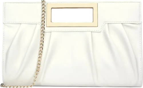 KKXIU Bolso de mano para mujer, elegante bolso de noche plisado para boda, baile de graduación, novia con correa de cadena