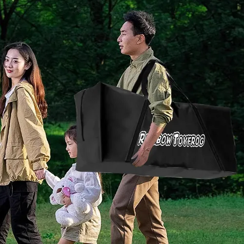 Miniatura 6 de Bolsa de lona gigante de 4 en una fila para conectar juegos, fácil almacenamiento y transporte para un tamaño real Jumbo 4 para anotar, conectar