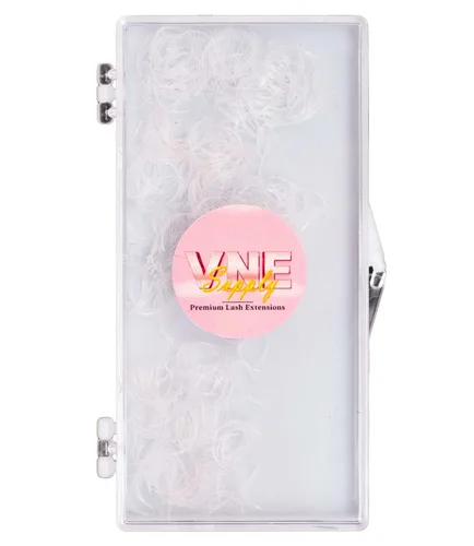 Miniatura 9 de VNE - Extensiones de pestañas coloridas de 500 abanicos, extensiones de pestañas de volumen prefabricadas, abanicos de mega volumen prefabricados