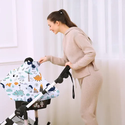 Miniatura 3 de Cubierta de toldo multiusos para asiento de automóvil - Fundas transpirables para lactancia materna, fundas de asiento de automóvil para bebés