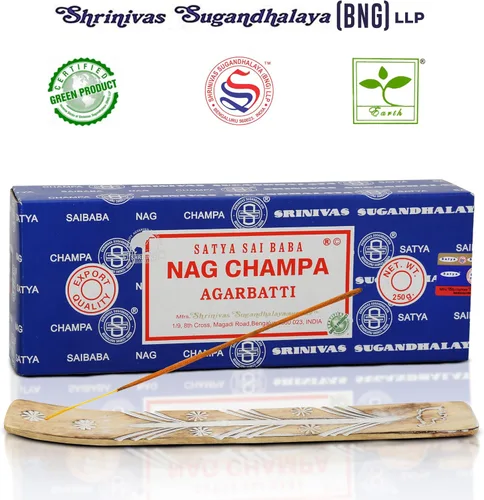 Miniatura 4 de Satya Nag Champa - Varillas de incienso Bangalore, paquete de 250 gm, natural, enrollado a mano, no tóxico, juego de insense Nagchampa BNG