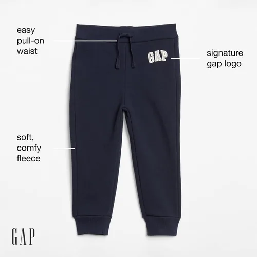 Miniatura 2 de GAP Pantalones deportivos sin cierre con logotipo para bebé niño