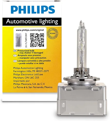 Miniatura 9 de Philips Automotive Lighting D1R - Bombilla de xenón HID auténtica para faros delanteros con luz blanca intensa de 4200 K, se adapta a determinadas
