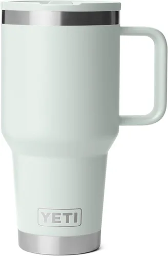 Miniatura 17 de YETI Rambler - Taza de viaje de 30 oz con tapa con pajita abatible - Acero inoxidable, aislada al vacío, a prueba de fugas, compatible con Negro