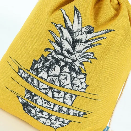 Miniatura 6 de Miomao Mochila con cordón estilo piña, bolsa de lona para deportes de playa