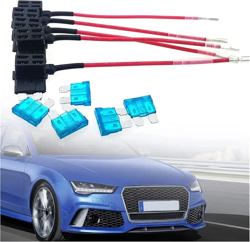 Miniatura 5 de Fusible 5X Add-A-Circuit Fusible TAP Adaptador estándar ATO ATC Soporte de cuchilla con 5 fusibles de 15 A para automóvil, camión, fusibles