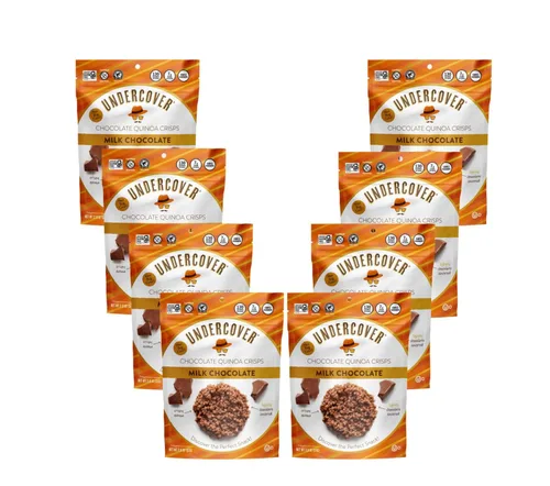 Miniatura 9 de Undercover - Patatas fritas de quinua de chocolate con leche y menta Paquete de 8, bolsas de 2 onzas Sin gluten, sin nueces, aptas