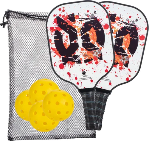 Miniatura 7 de Onix Pickleball Paddle Set with 2 Composite Paddles and 4 Balls — Durable Construction, Stylish Graphics, 90-Day Limited Warranty