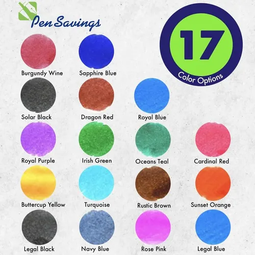 Miniatura 2 de Pen Savings Cartuchos de tinta para pluma estilográfica, paquete de 24, tamaño estándar internacional, longitud 1.5 pulgadas, diámetro de 0.102 in