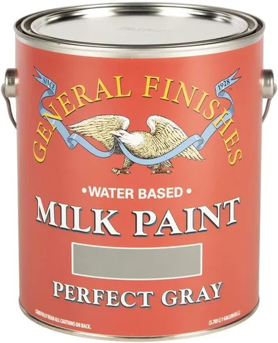 Miniatura 12 de General Finishes Pintura de leche a base de agua, 1 cuarto de galón, lino