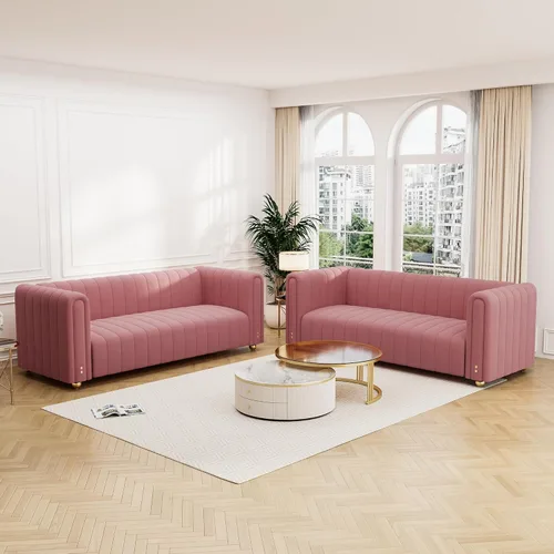 Miniatura 11 de Sofá capitonado Chesterfield de terciopelo tapizado de 81 pulgadas de ancho, 3 plazas, cómodo sofá para sala de estar, dormitorio, oficina, Negro