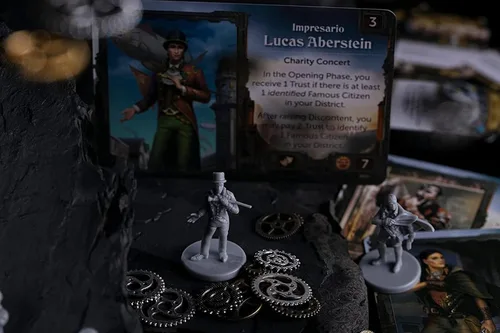 Miniatura 6 de City of The Great Machine. Expansión del juego de mesa de héroes de pie 1-4 jugadores Edades 14 en adelante Steampunk Uno contra muchos