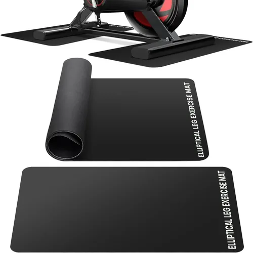 Miniatura 13 de Alfombrilla elíptica para debajo del escritorio, equipo de ejercicio antideslizante para bicicleta Peloton, pequeña alfombrilla de ejercicio
