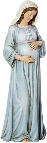 Avalon Gallery Figura católica inspiradora por Michael Adams - Estatua de resina esculpida, 8 pulgadas, María, Madre de Dios