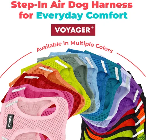 Miniatura 149 de Best Pet Supplies Voyager Step-in Air - Arnés para mascotas, malla para todo tipo de clima, reflectante, arnés sin tirón para perros y gatos - Arnés