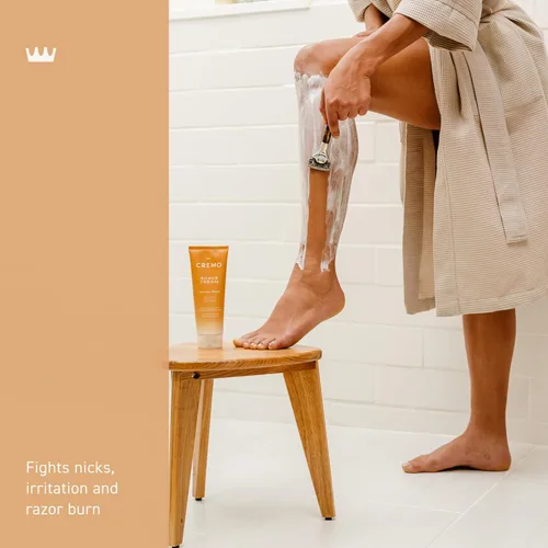 Miniatura 3 de Cremo Crema de afeitar para mujeres para piel sensible, hidratante, coco y mango, crema de afeitado ultra-deslizante para mujeres, combate rasguños