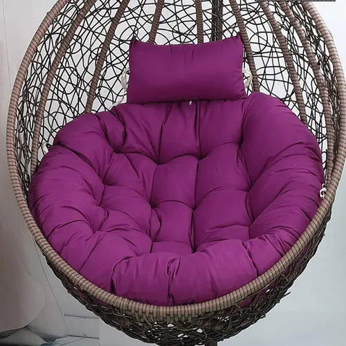 Cojín de repuesto para silla de huevo de 45 x 45 pulgadas, cojín desmontable lavable para silla de huevo, cojines gruesos para silla colgante con