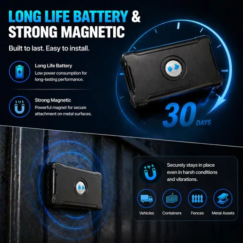 Miniatura 4 de Rastreador GPS para vehículos, coches de larga duración de batería hasta 90 días, imán fuerte, rango ilimitado, geo-cerca, dispositivo