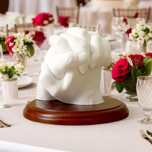 Miniatura 4 de PewinGo Kit de fundición a mano para parejas, kit de molde de mano para parejas, regalos de compromiso de boda para parejas, marido, esposa, novia