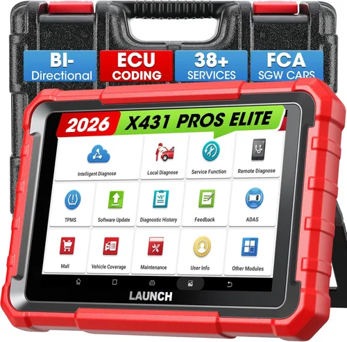 Launch X431 Pros Elite 2024 Herramienta de escaneo bidireccional, más de 37 servicios, codificación ECU, diagnóstico de sistema completo todo en