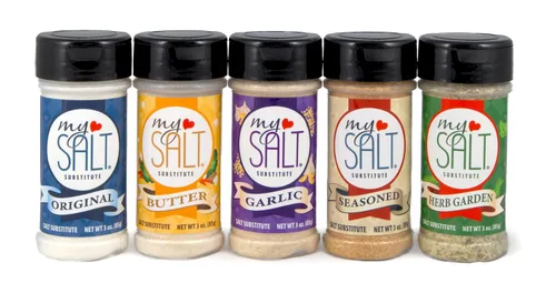 Miniatura 6 de Mantequilla MySALT – Alternativa de sal sin sodio con sabor a mantequilla – Para maíz en la mazorca, papas, verduras y más – 3 onzas