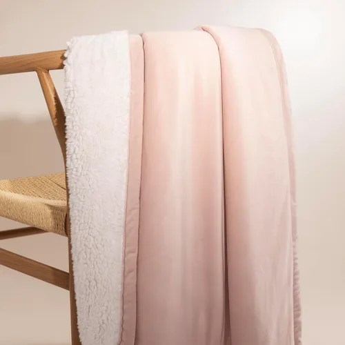 Miniatura 5 de UGG Bliss - Manta de felpa suave de vellón para cama o sofá, de gran tamaño, cálida, reversible, lavable a máquina, peso medio, decoración del Rosa