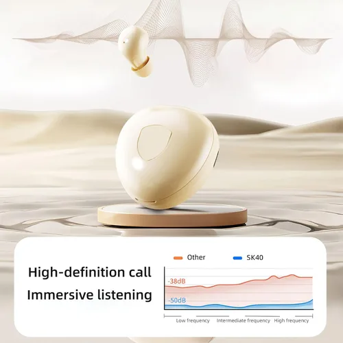 Miniatura 6 de Xmenha Mini auricular invisible pequeño inalámbrico blanco auricular para oídos pequeños canales mujeres dormir pequeños micro pequeños discretos