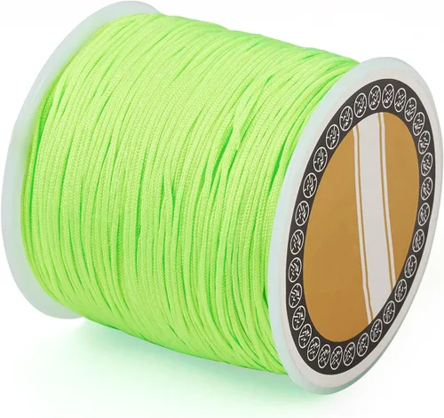 Miniatura 21 de Cheris - Cuerda de nailon para abalorios de nailon de 0.031 in, color azul, hilo de macramé, para hacer joyas, suministros de envoltura Kumihimo