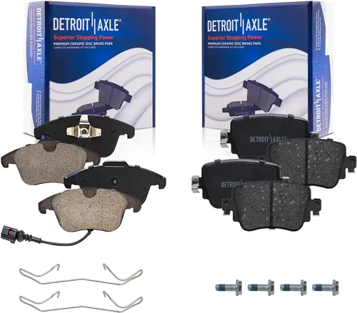 Miniatura 122 de Detroit Axle - Pastillas de freno traseras para Mercedes-Benz C230 C240 C280 C320 C350 CLK320 CLK350 CLK430 E300 E320 E420 E430 SLK350, pastillas