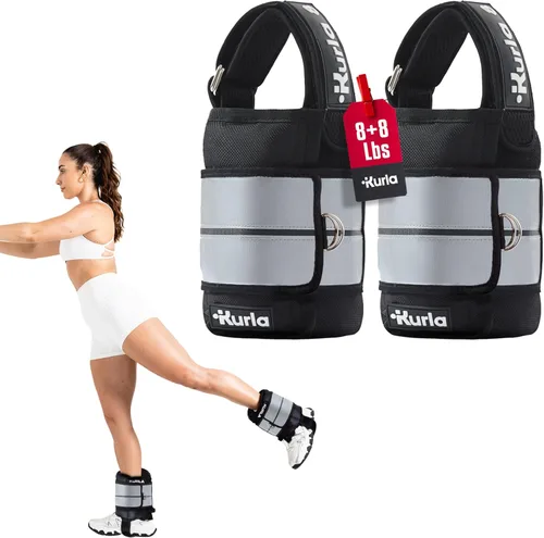Miniatura 11 de Ankle & Wrist Weights – 8/16/20/30 lbs Pair (4–15lbs - Each) Dual Adjustable Secure Strap System Patented Design Ideal for Home Workouts
