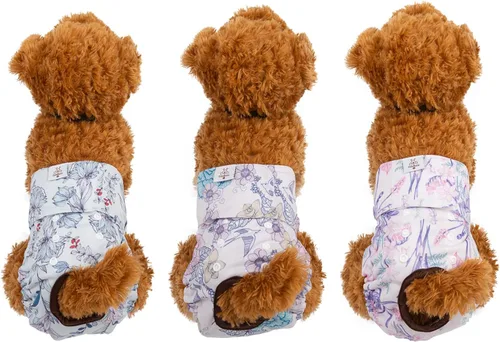 Miniatura 5 de CuteBone D36L - Pañales para perras, paquete de 3 unidades, tamaño L, D36L
