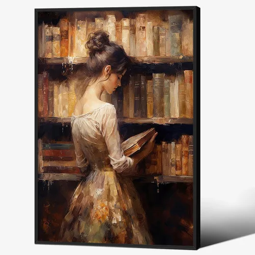Miniatura 13 de Pósteres vintage de la biblioteca Moody de estilo gótico oscuro, academia estética, arte de pared, libro victoriano antiguo, impresiones en lienzo