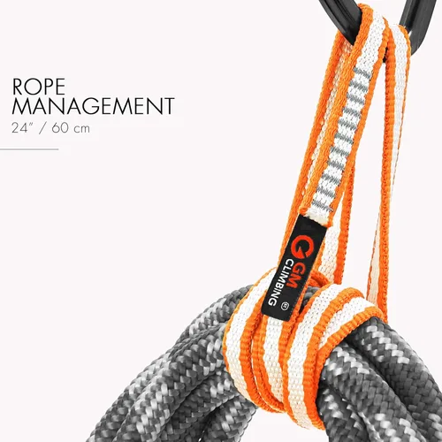 Miniatura 6 de GM CLIMBING CE UIAA del corredor 22kN de la honda de 36.1 ft m UHMWPE certificado Naranja
