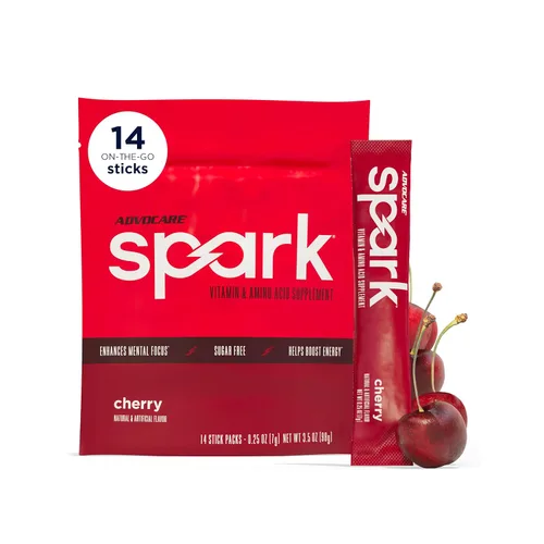 AdvoCare Spark Cherry Energy Drink 14 bolsas de una sola porción (3.5 onzas)