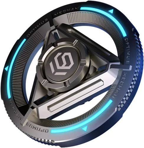 Spinner de metal para niños y adultos, alta velocidad y silencio con luz brillante, spinner de dedos genial, anti-ansiedad y liberación de estrés