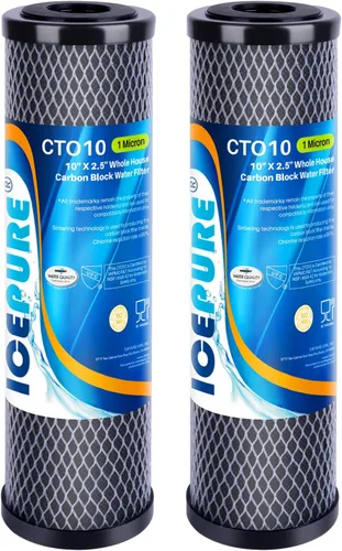 Miniatura 10 de ICEPURE 1 Micron 10" x 2.5" Whole House PFOA/PFOS Carbon Water Filter Cartridge Replacement for DuPont WFPFC8002, WFPFC9001, SCWH-5, WHCF-WHWC