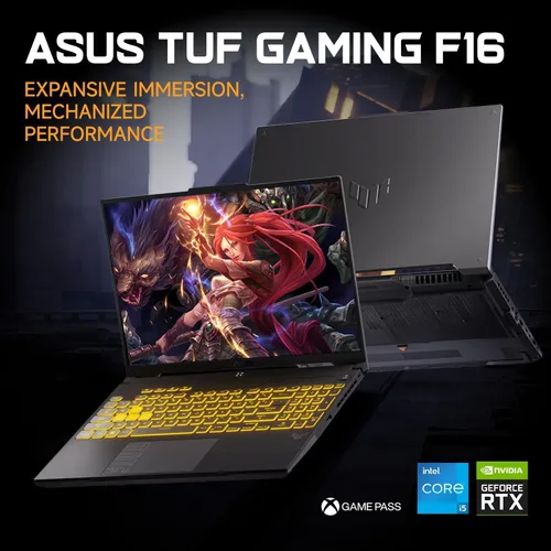 Miniatura 2 de ASUS -TUF F16 Gaming-Laptop RTX 4050 - Intel Core 5 210H Supera al AMD Ryzen 7 7435HS -Pantalla FHD+ de 16 pulgadas 144Hz- 16GB RAM -1TB PCIe SSD