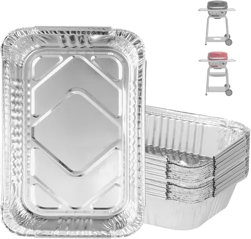 Miniatura 15 de Taza de grasa universal para parrillas Char-Broil Kenmore al aire libre y otras parrillas similares, taza recogedora de grasa con soporte y paquete
