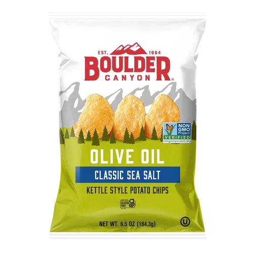 Miniatura 13 de Boulder Canyon, papas fritas Canyon Cut con aceite de aguacate, sal y pimienta, 5.25 onzas