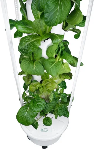 Miniatura 9 de Torre Hidropónica GX Torre Plantadora Vertical Kit de Sistema de Cultivo Hidropónico Grado Alimentario con 24 Macetas de Red