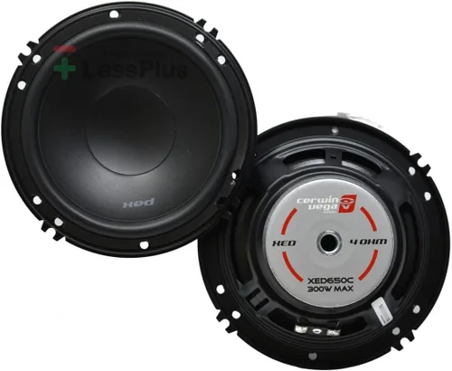 CERWIN-VEGA! XED650C 6.5" 300W 2-Way Car Audio Componente Altavoces 4Ω
